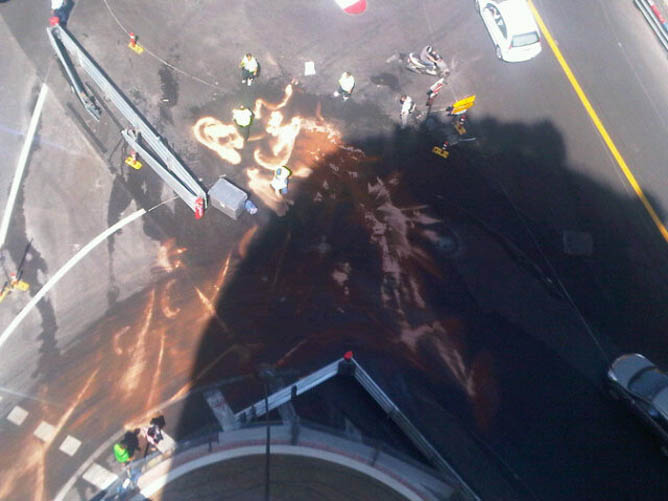 Incendio y explosión en Santa Devota