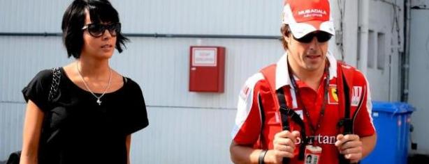 Fernando Alonso y Raquel del Rosario/ lainformacion.com