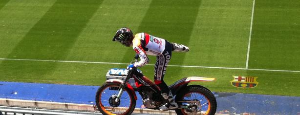 Toni Bou en el nou Camp