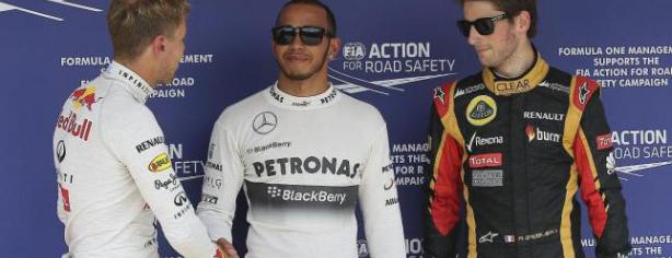 Hamilton, Vettel y Grosjean en Hungría/ lainformacion.com