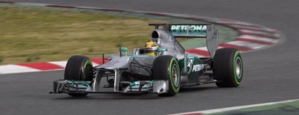 Lewis Hamilton durante los test de pretemporada 2013/ lainformacion.com