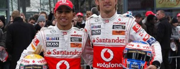 Lewis Hamilton y Jenson Button