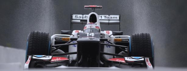 Kamui Kobayashi en Spa/ Sauber