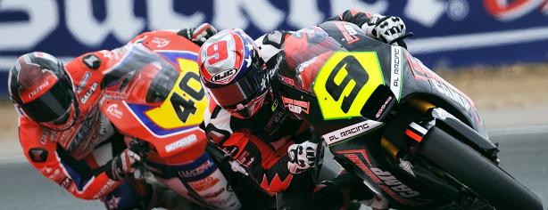 Kenny Noyes durante la prueba de Navarra de Moto2/ cev