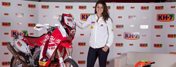 Laia Sanz con su Gas Gas del equipo KH7