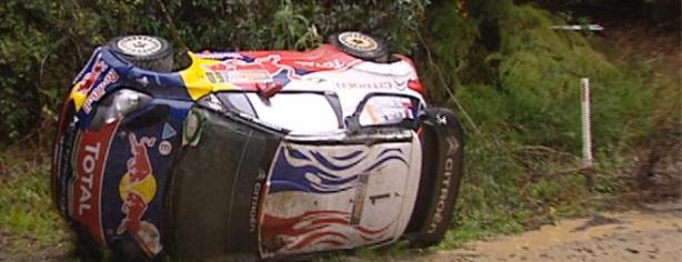Accidente de Loeb/ Foto: WRC.com