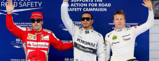 Hamilton, Raikkonen y Alonso en China/ lainformacion.com