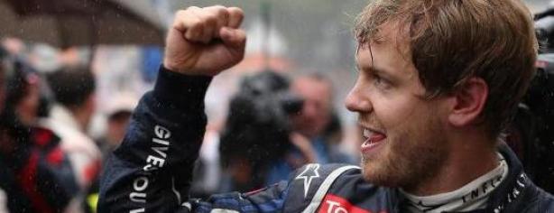 Sebastian Vettel celebra su título en Brasil/ lainformacion.com/ EFE