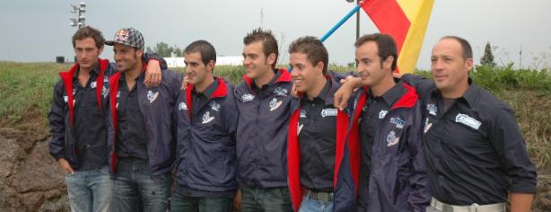 Presentación del combinado nacional en los Seis Días de Enduro