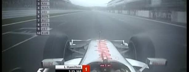 Retransmisión por la televisión de una carrera de F1