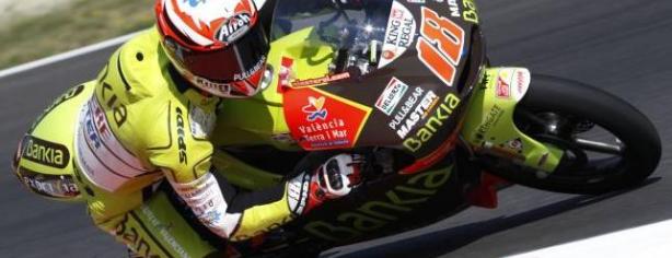 Nico Terol a los mandos de su Aprilia del Bankia Aspar Team