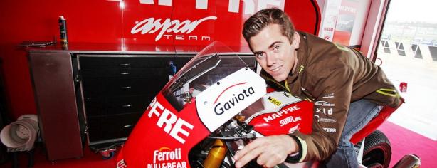 Nico Terol con Rogelia, la Moto2 con la que correrá la temporada que viene