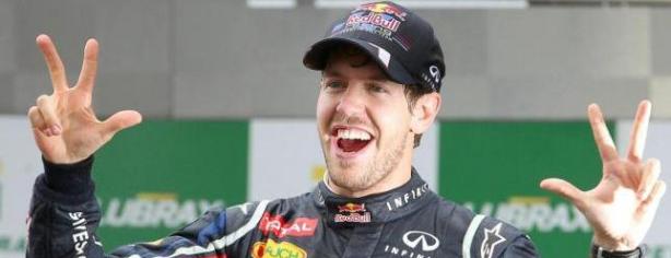 Sebastian Vettel celebra su tercer mundial/ lainformacion.com