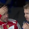 Vettel y Alonso tras la clasificación de Brasil/ lainformacion.com