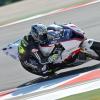 Toni Elías probando con el equipo BMW Motorrad Italia