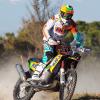 Laia Sanz entrenando para el Dakar 2014