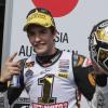 Marc Márquez celebra su título de Moto2