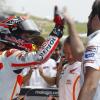 Márquez celebra su segunda pole