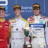 Podio de la segunda carrera de GP2 en Silverstone