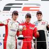 Miki Monrás en el podio de Silverstone