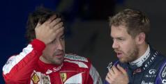 Vettel y Alonso tras la clasificación de Brasil/ lainformacion.com