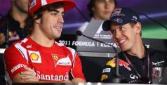 Fernando Alonso y Sebastian Vettel/ lainformacion.com/ Getty Images