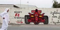 Pintada en un muro llamando al boicot del GP de Bahrein/ Reuters