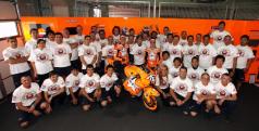 El equipo Repsol Honda celebra las 100 victorias
