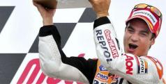 Dani Pedrosa en el podio de Sachsenring/ lainformacion.com/ EFE