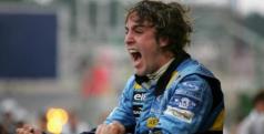 Fernando Alonso celebra su primer mundial con Renault/ lainformacion.com
