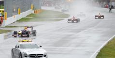 El Safety Car delante de los Fórmula 1 en el GP de Canadá de F1