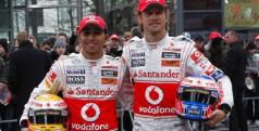 Lewis Hamilton y Jenson Button