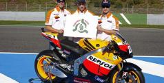 Los pilotos HRC apoyando al Honda Instituto de Seguridad