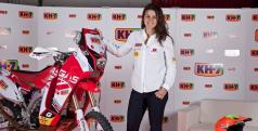 Laia Sanz con su Gas Gas del equipo KH7
