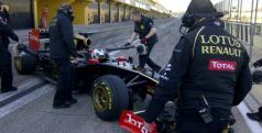 Kimi Raikkonen en su segundo día de test/ Twitter Lotus F1 Team