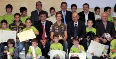 Nico Terol en la entrega de premios de la Cuna de Campeones Bankia