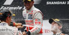 Rosberg, Hamilton y Button en el podio/ lainformacion.com