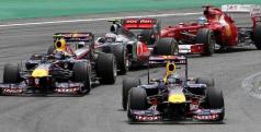 Los monoplazas de Red Bull, McLaren y Ferrari/ lainformacion.com/ EFE