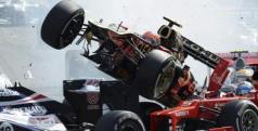 Romain Grosjean pasa por encima de Alonso en Spa/ lainformacion.com/ EFE