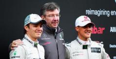 Ross Brawn, Schumacher y Rosberg/ lainformacion.com