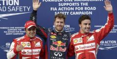 Vettel, Massa y Alonso en Sepang/ lainfomracion.com