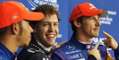 Sebastian Vettel, Lewis Hamilton yJenson Button/ lainformacion.com/ Getty Images