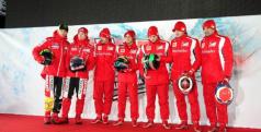 Los pilotos de Ferrari y de Ducati en el 'Wrooom 2011'